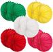 Boland Lampionnen van papier - rond - set van 10x stuks - Dia 22 cm - Versiering - mix van 5 kleuren