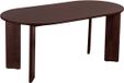 Lewis & Loft Eettafel Lila - Ovaal - 180 x 90 cm - FSC®-gecertificeerd mangohout - Walnoot bruin