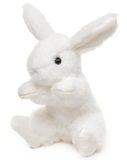 Uni-Toys - Konijn met slappe oren (wit) - 15 cm