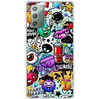 Samsung Galaxy Note 20 Graffiti 2 Bedrukt siliconen hoesje
