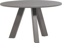WOOOD Rhonda Eettafel Ø129 CM - Eiken - Warmgrijs
