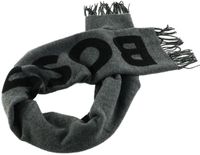 BOSS Rikard Knitted Scarf 35x180 Medium Grey