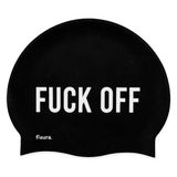 Fisura Zwemmuts, zwart, "f*CK Off"