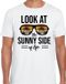 Bellatio Decorations Shoppartners Bv Sunny Side Feest T-shirt voor Heren - Wit - Maat M