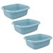 keeeper Bak björk, universeel, met tuit, rechthoekig, 9 l, 38 x 32 x 14 cm, blauw (Nordic Blue), 3 stuks