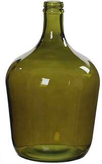 Mica Decorations diego glazen fles groen maat in cm: 30 x 18