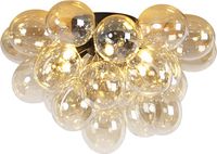 QAZQA Uvas - Design Plafondlamp - 6 lichts - Ø 500 mm - Goud/messing