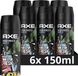 AXE Fresh Forest & Graffiti Deodorant Bodyspray - 6 x 150ml - Men's
