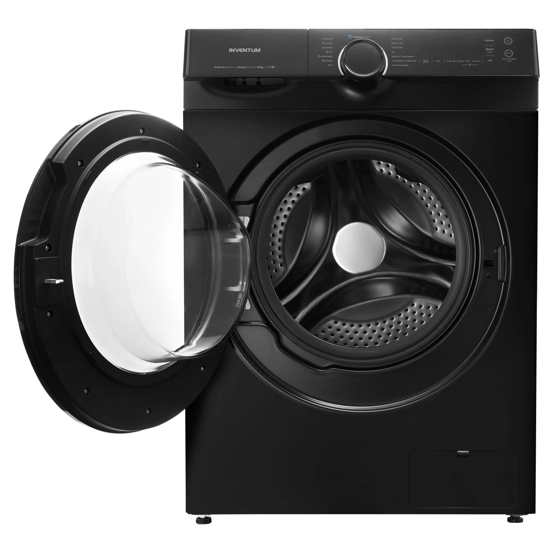 Inventum VWM1010B - 10 kg Front Load Washing Machine - Black - 1400 RPM