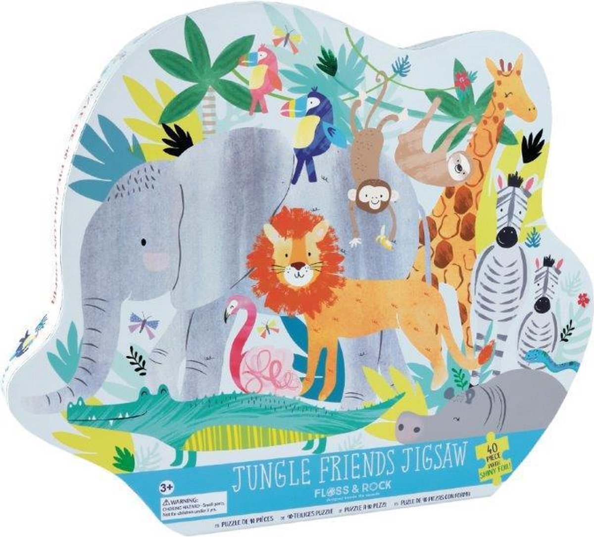 Floss & Rock Jungle Puzzel 40 st. - 60 x 41 cm