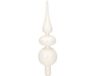 Decoris Kaemingk B.V. Zilveren glazen swirl kerstboom piek glitter kralen 32 cm