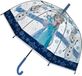 4KidsOnly Frozen Paraplu - Kinderparaplu - Metaal frame - Blauw - Transparant