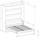 Vente-unique Bedkast hout beige 160 x 200 cm RAPILI