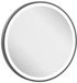 Crosswater Infinity Spiegel - met verlichting - rond - 50cm - geborsteld slate (gunmetal)