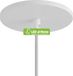 LEDatHOME - Plafonnier encastré avec 1 trou central, métal, blanc, rond, diamètre 1,26 cm