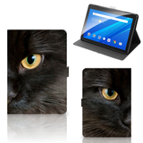 B2Ctelecom Lenovo Tab E10 Flip Case Zwarte Kat