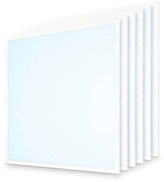 HOFTRONIC 6x LED Paneel - 60x60 cm - 18/25 Watt - 4500 lumen - 6500K daglicht wit