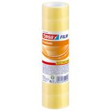 TESA Standard 10 m x 19 mm Polypropyleen (PP) Transparant Plakband - 9 stuks