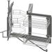 Häfele Coulisse pivotante pour armoire d'angle avec amortisseur, charge admissible 30 kg, paniers en fil métallique chromé - pivotant vers la gauche