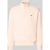 Lacoste pull col rond en coton mélangé coupe regular