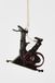 Yup in de boom kerstbal spinningfiets 9.5cm zwart