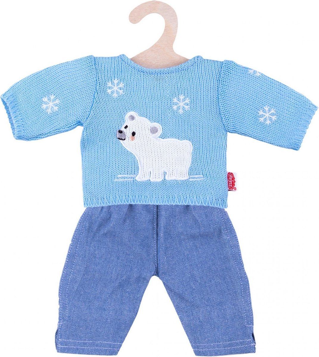 Heless Poppenkleding Trui Met Jeans Blauw 35-45 Cm