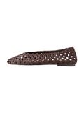 Next - Dames - Forever Comfort® geweven ballerina's van satijn - Bruin