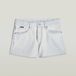 G-Star True Short Raw Edge Dames Korte Broeken Beached Faded Clifton Blue Maat 30