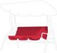 Coussin de balancelle 3 places - Imperméable - Pliable - Résistant aux déchirures - Facile à nettoyer - Polyester haute qualité 190T - Housse de banc de jardin