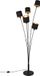 RL LIVE YOUR LIGHT REALITY TOMMY - Vloerlamp - Zwart - excl. 5x E14 - H163cm -Kapjes zwart goud