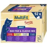 MultiFit MultiFit Adult Saus Duo Vis & Klassieke Mix Multipack XXL 92x100g