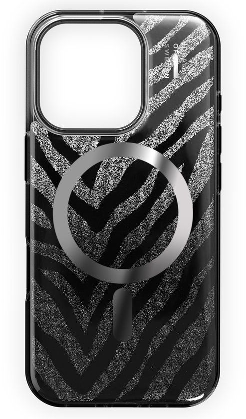 iDeal of Sweden Clear Case Limited geschikt voor MagSafe geschikt voor iPhone 16 Pro - Zebra Mystique