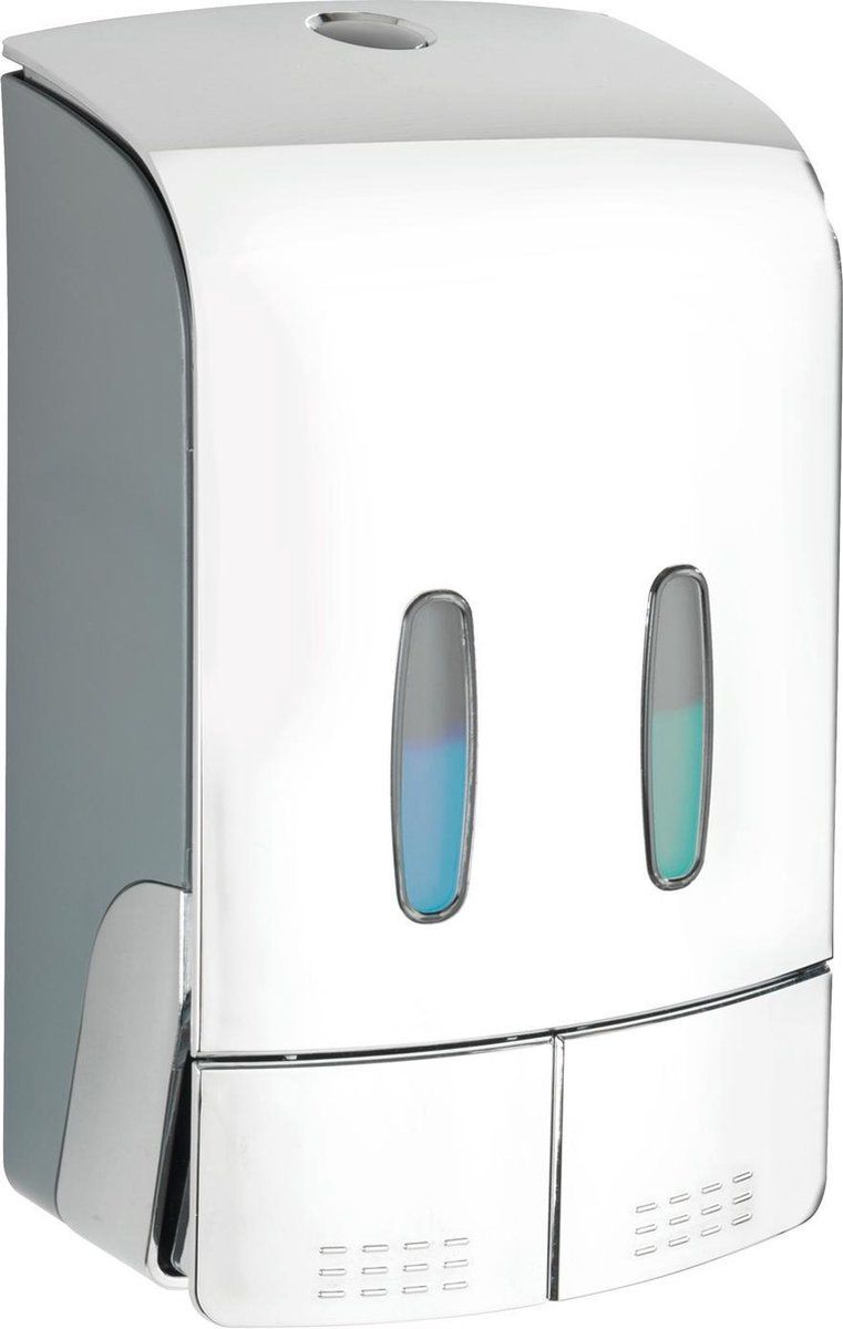WENKO Tartas Desinfectiemiddel-dispenser - 2-kamer - Chroom