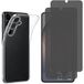 Phonillico® Coque pour Samsung Galaxy S26 PLUS et 2 Verres Trempé Noir Anti Espion Vitre Protection Écran