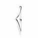 PANDORA Ring Wishbone 196314 Zilverkleurig Vrouwen Volwassenen Met steen Maat 65