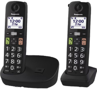 Panasonic KX-TGU-112EXB - Senioren DECT huistelefoon - 2 handsets - Zwart