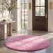 Safavieh Zottelig tapijt voor woonkamer, eetkamer, slaapkamer - Augustus Shag Collection, korte pool, roze, 122 x 122 cm
