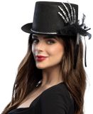 Boland Hoed Silver claw - 58 cm - Volwassenen - Vrouwen - Halloween accessoire - Horror