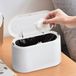BeiJingLiangPinJiaZuoKeJiWenHuaFaZhanYouXianGongSi Mini Poubelle - Avec Couvercle et Seau Intérieur Amovible - Fonction Pop-Up - Plastique - Pour Salle de Bain, Bureau, Cuisine, Bureau et Table - Blanc