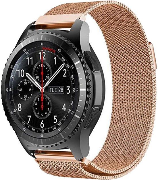 KELERINO Milanees bandje voor Samsung Gear S3 met magneetsluiting - Rose Goud
