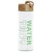 Bouteille d'eau en verre/bouteille de boisson vert transparent avec cordon 580 ml - Bouteille de sport - Bidon