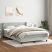 Maison Exclusive - Lit boxspring avec matelas gris clair 160x210 cm velours