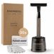 Rheinberg - Safety Razor - Rasoir de sûreté durable avec 20 lames - Rasoir de sûreté pour hommes et femmes - Rasoir métallique réutilisable - Noir