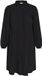 KAFFE Curve KCUma Jurk met ruches voor dames, maat 46, zwart diep