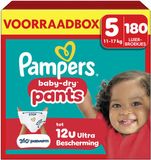 Pampers Baby-Dry Pants Maat 5 - 180 Luierbroekjes - 11kg-17kg - Voorraadbox