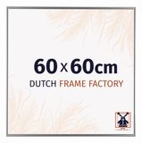 Dutch Frame Factory Fotolijst 60x60 cm - Kunststof - Zilver Hoogglans