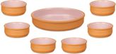 La Dehesa - 7x bolsjes tapas/crème brûlée - terra/roze - 6x 12 cm/1x 23 cm
