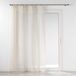 HomeMaison Knoopgordijnen met linneneffect beige 140 x 240 cm