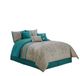 Chezmoi Collection Noriko California King Beddengoedset, 7-delig, kersenbloesempatroon, bloemenpatroon
