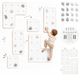 Mur d'escalade intérieur avec poignées pour enfants